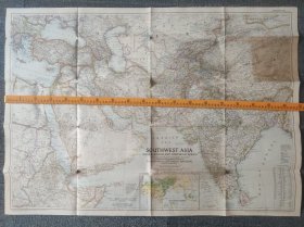 National Geographic国家地理杂志地图系列之1952年6月 Southwest Asia 亚洲西南部地图