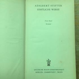 Adalbert Stifter/Samtliche Werke
史蒂夫特全集