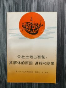 "公社土地占有制,其解体的原因、进程和结果"