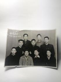 五十年代老照片，临别留念，1958年元月3日于昆，五十年代青年男女分别留念