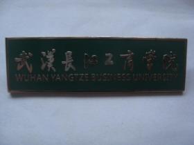 湖北武汉长江工商学院大学早期老校徽纪念章 好品稀少如图收藏