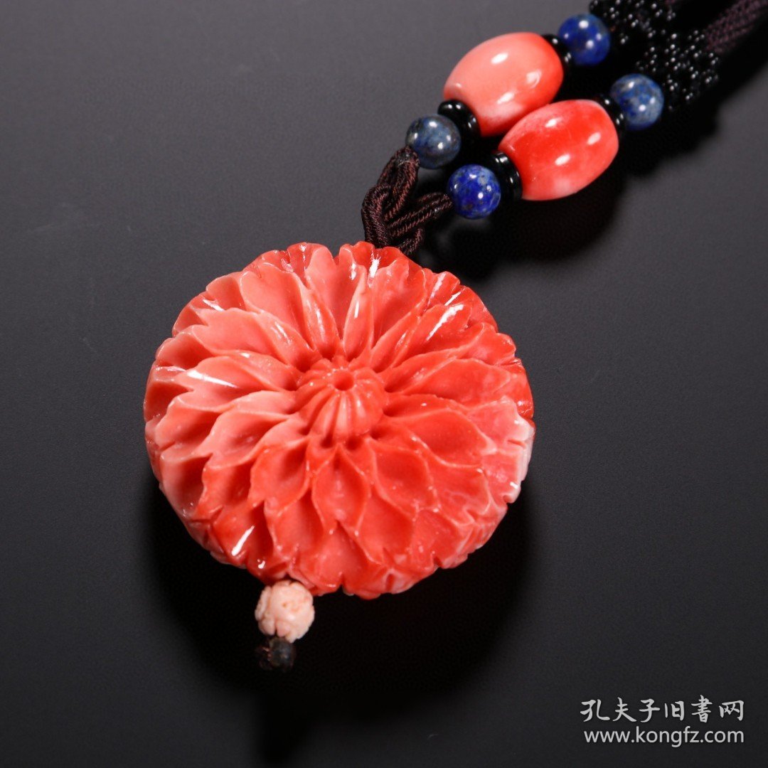 砗磲牡丹花吊坠