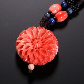 砗磲牡丹花吊坠