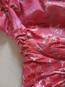 手工缝制老搭襟花袄 老褂子 图六肩下有磨残 图七衣襟下有几处磨残 衣领磨损,图九背面一处破损收藏摆件道具不保合身