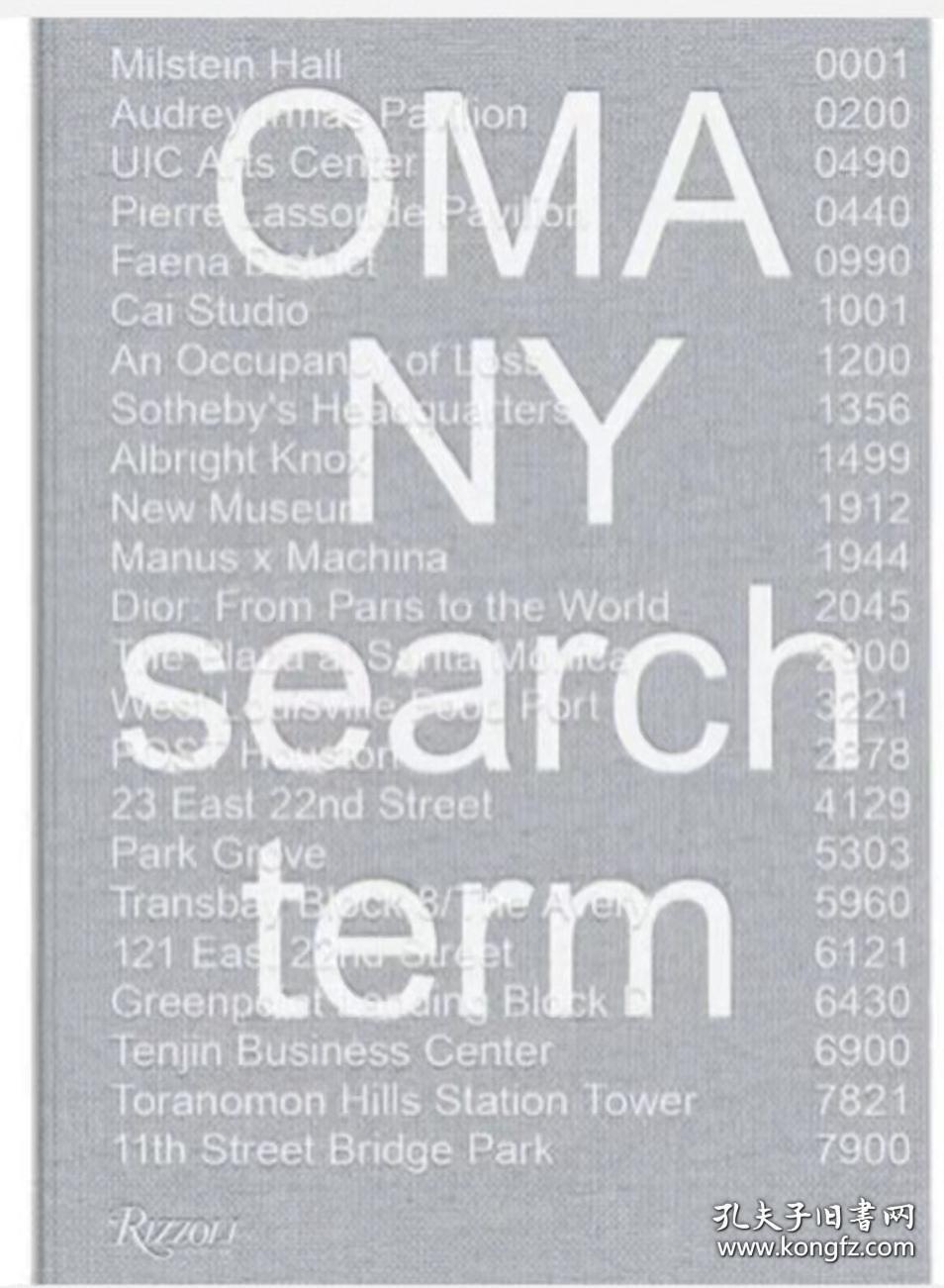 OMA NY: Search Term（ Rem Koolhaas ）雷姆库哈斯最新书籍