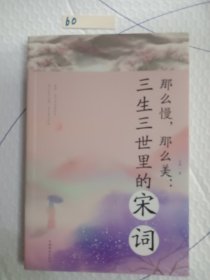 那么慢，那么美 : 三生三世里的宋词