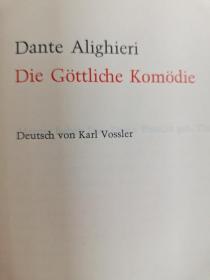 GOTTLICHE KOMODIE【英文版，作者，但丁】