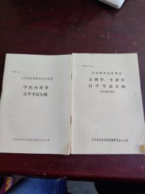 方剂学生理学自学考试大纲、中医内科学自学考试大纲。