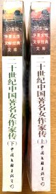 二十世纪中国著名女作家传上下两册全（一版一印，私藏品好，共有1049页，85.2万字）