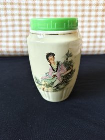 磁州窑 中国彭城 旅行水杯 瓷杯子 茶叶罐【怀旧收藏】【老物件儿】【直径8.5厘米，高13.5厘米】·