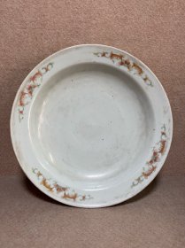 民国花盆底托，直径 29cm。一鸡爪透。其余全品，实价包邮