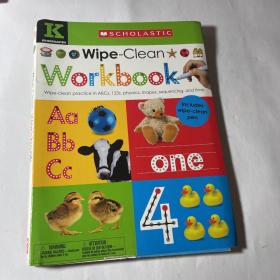 wipe clean work book，英文原版童书