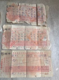 民国 广东省政府财政厅征收临时地税收据 不同5张 开平县