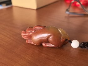 芙蓉石兽把件Y162