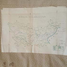 赤峰县81年墒情分布图油印