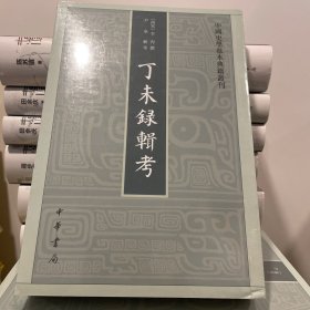 丁未录辑考（中国史学基本典籍丛刊）（书角有磕碰）