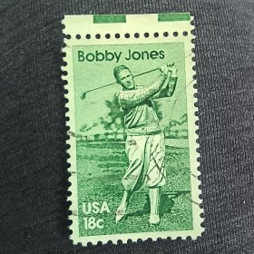USA101美国1981年体育界名人人物 美女 田径运动员 高尔夫运动员 1932-1954年间多次被美联社评为最佳女运动员 外国邮票 信销 1枚 如图