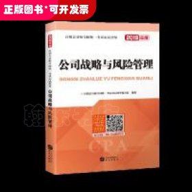 注册会计师2019教材cpa全国统一考试应试指导教材公司战略与风险管理