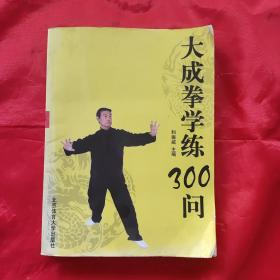 大成拳学练300问(一版一印/正版形意拳.太极拳.八卦掌.内家拳类理论书籍,习练站桩参考精典)