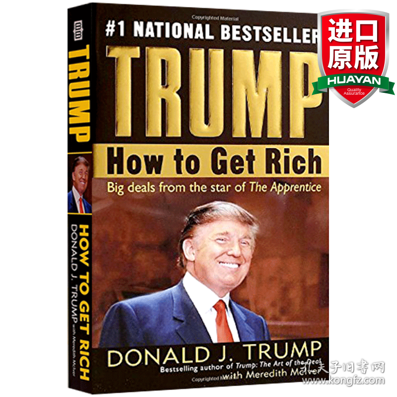 英文原版 Trump: How to Get Rich 特朗普 如何致富 跟亿万富翁学徒 英文版 进口英语原版书籍