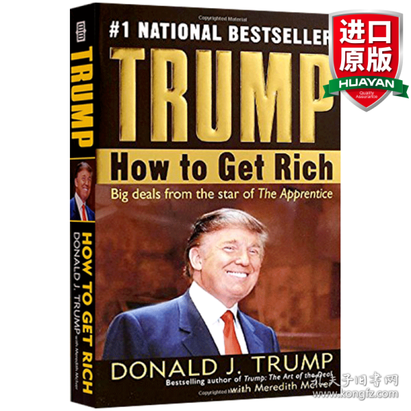 英文原版 Trump: How to Get Rich 特朗普 如何致富 跟亿万富翁学徒 英文版 进口英语原版书籍