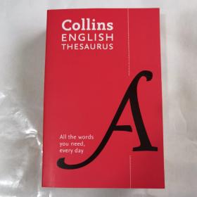 柯林斯英语同义词词典 英文原版 Collins English Thesaurus 日常英语词汇 同义词反义词 英文版 英英字典词典工具书