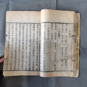 清中期木刻占卜资料成套古籍 嘉慶庚申重鐫 本堂梓行 林屋山人王洪緒輯 卜筮正宗 十四卷 六册一函一套全（卷二末两页有残，其余全）