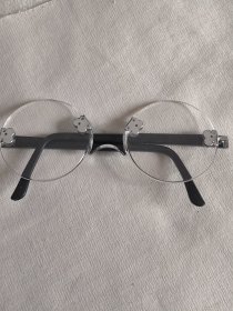 水晶石平光镜，直径53mm，二个光