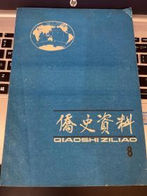 侨史资料 第8期  1989年7月   杜娟签名本  王稼祥夫人朱仲丽上款