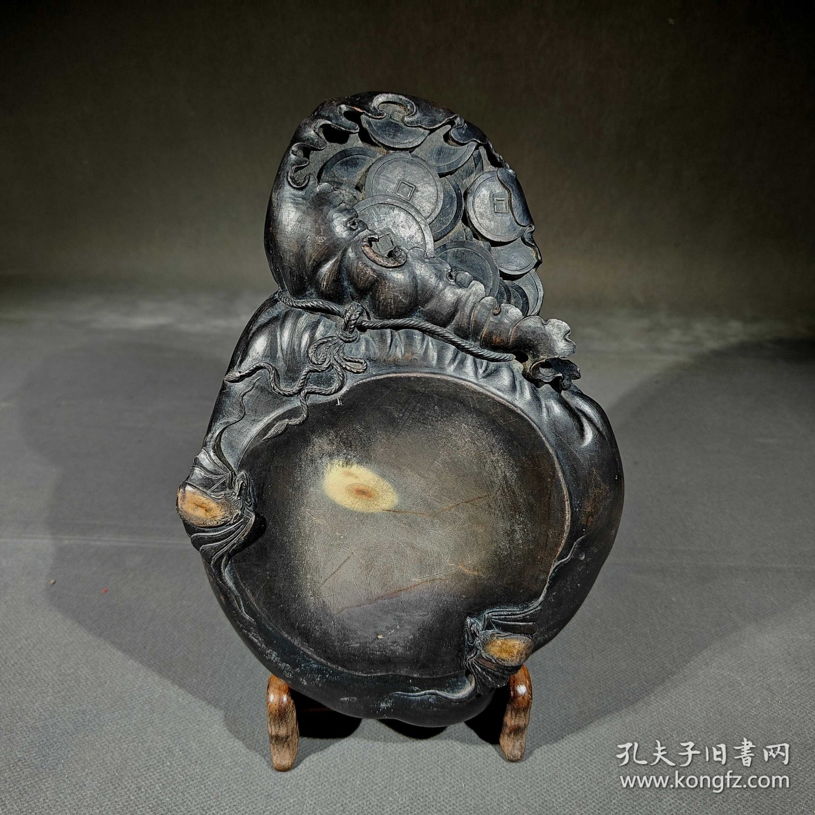 邓石如款，端砚，