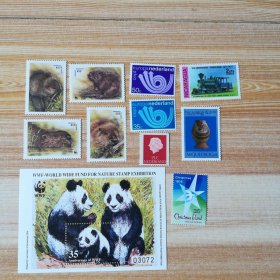 白俄罗斯1995年wwf海狸邮票熊猫纪念张等一组如图新票