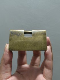 清代老铜锁，无钥匙