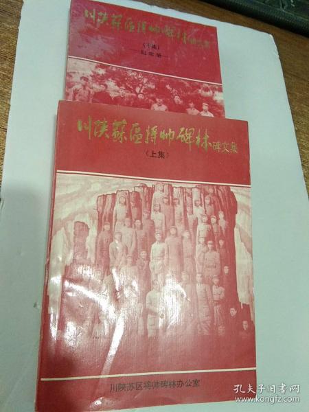 川陕苏区将帅碑林碑文集  上下册全