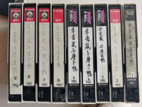 录像带 米老鼠与唐老鸭 9盘录像带 私家藏带 品相好
