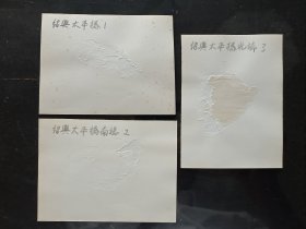 【稀见老照片】1980年代初摄浙江省绍兴市太平桥银盐老照片3帧(合售)。