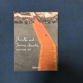 英文原版 克劳德夫妇:浮动工程 Christo and Jeanne-Claude. Postcard Set 25张明信片 大地艺术 taschen出版