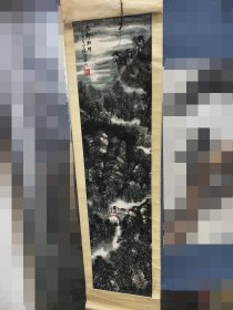 李问汉国画原装老裱纯手绘老气十足