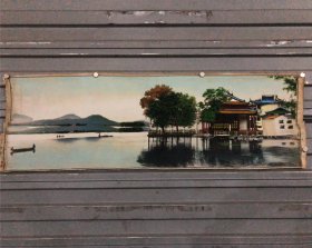 西湖平湖秋月（丝织画）