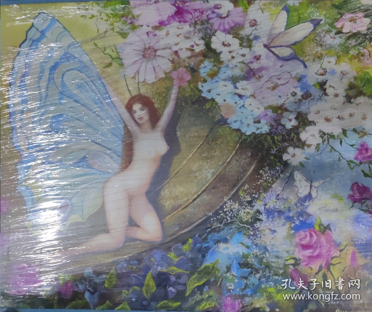俄罗斯国家美术家协会著名画家斯维特拉娜，唯美大尺寸《花仙子》油画！100*80。不可多得，错过了很难遇到这样的艺术大作！
