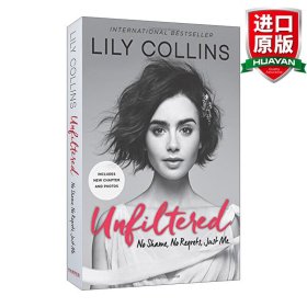 英文原版 Unfiltered  真实的莉莉 无羞无悔，本真自我 英文版 进口英语原版书籍