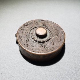 藏区老物件 铜噶乌盒wk180（2024012208）