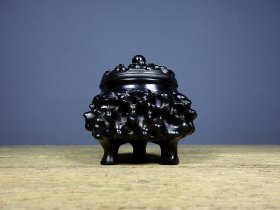 旧藏花梨木精工雕刻镂空 香炉 收藏佳品