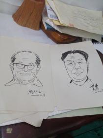 近代著名文学家头像素描— 人物素描12幅