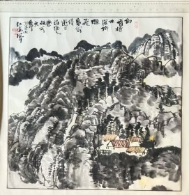 著名书画家宋江安山水画（参展作品）