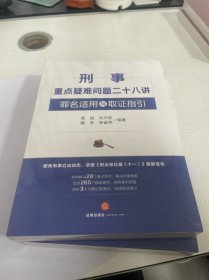 刑事重点疑难问题二十八讲：罪名适用与取证指引