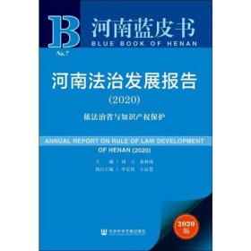 河南蓝皮书：河南法治发展报告（2020）