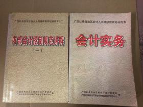 《内部会计控制规范讲解（一）》《会计实务》两本合售