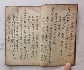 清代或民国手抄本《精抄中藥秘方》134方。【半夏生姜汤】【葛根黄芩湯】【黄芩半夏湯】【五味子湯】【独活消痰飲】【補肺饮】【利咽解毒湯】【三黄熟艾湯】【赴筵散】【龍虎散】【神功消毒保婴丹】【百解散】等134个秘方验方。每个药方都有具体的成份组成，配制方法，治疗成效，讳忌事宜，该秘方集都是老中医的经验方，方方灵验，非常珍贵的134个秘方。毛笔字书写工整漂亮。书法一流，35个简页70面，很值得借鉴收藏。