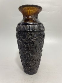 仿琥珀九龙花瓶摆件 尺寸如图