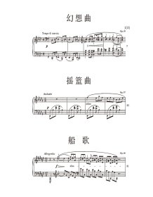 保正版！肖邦作品全集·11 幻想曲·摇篮曲·船歌9787552320909上海音乐出版社编 订：帕德雷夫斯基 译 者：谢丽霜 单 良